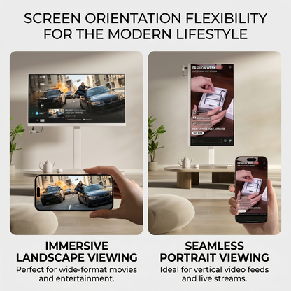 Wireless Screen Casting Adapter with Rotatable Screen Compatibility