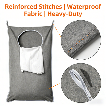 XL Hanging Laundry Hamper, Extra Large Tear-resistance Door Hamper with 2 Types Hooks for Dirty Clothes