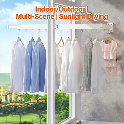 360° Rotatable Foldable Wall Hanger - 16 Hooks Space-Saving Organizer for Home