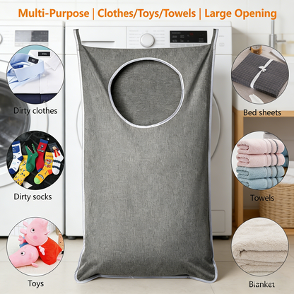 XL Hanging Laundry Hamper, Extra Large Tear-resistance Door Hamper with 2 Types Hooks for Dirty Clothes