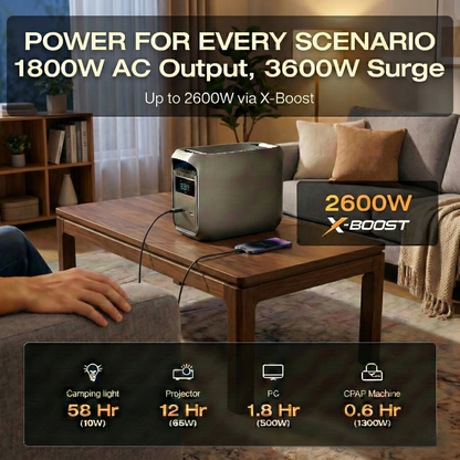 Large Capacity + Fast Charging = Endless Power, Anywhere, Anytime