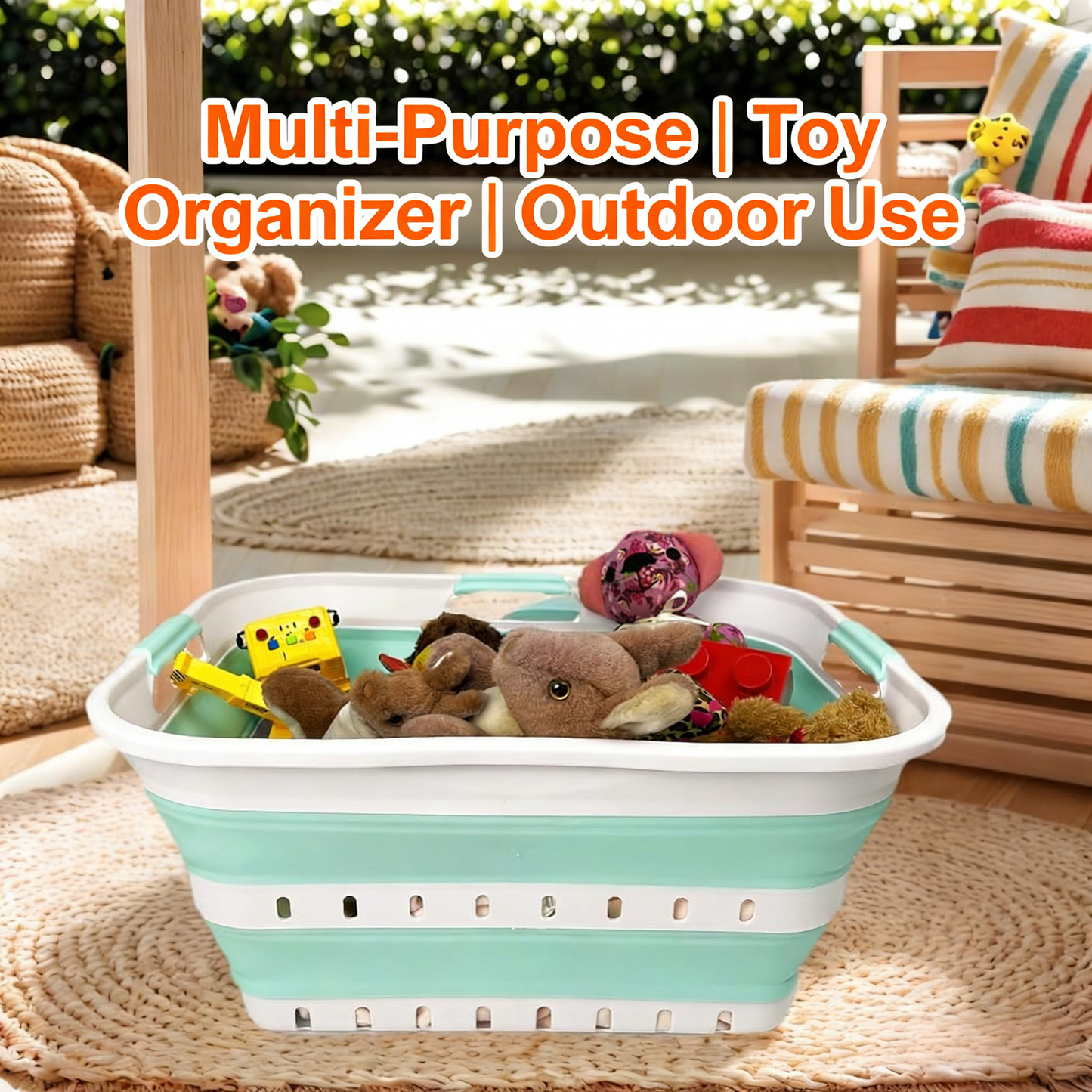 2-Pack Collapsible Laundry Basket - Space-Saving Ventilated Organizer