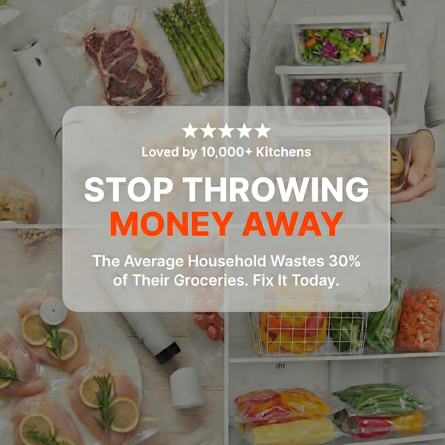 AirBlock Handheld Vacuum Sealer & Food Storage Bundle – Keep Food Fresh 5x Longer